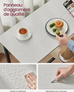 Hot SONGMICS Table de Salle à Manger 40 x 140 x 90 cm