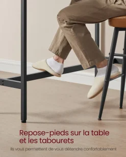 Hot SONGMICS Table de Salle à Manger 40 x 140 x 90 cm