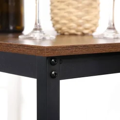 Online SONGMICS Table haute industriel Brun Vintage Noir