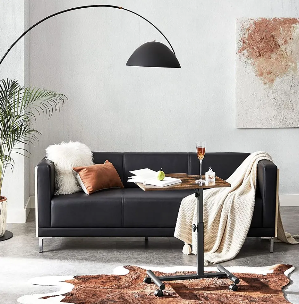 Cheap SONGMICS Table plateau industriel Noir