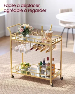 Best SONGMICS Table pliante marron Blanc