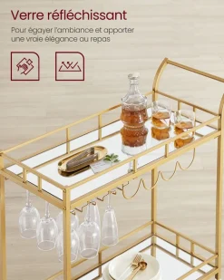 Best SONGMICS Table pliante marron Blanc