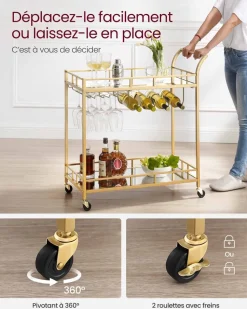 Best SONGMICS Table pliante marron Blanc