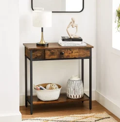 Flash Sale SONGMICS Table rectangulaire grège Blanc