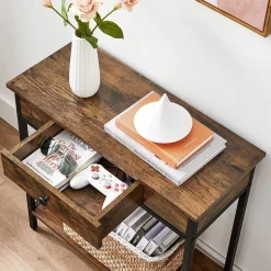 Flash Sale SONGMICS Table rectangulaire grège Blanc