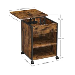 Cheap SONGMICS Table relevable industriel Noir