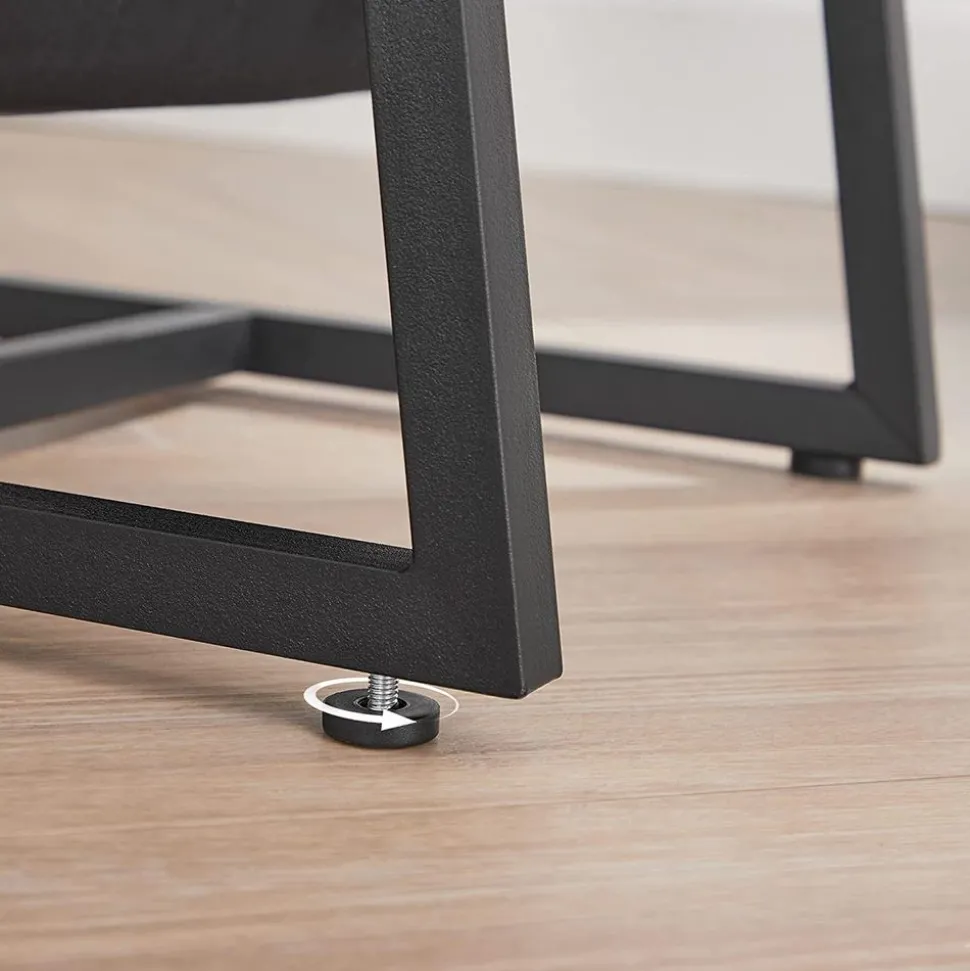 Hot SONGMICS Table ronde industriel Noir