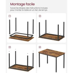 Best Sale SONGMICS Table suspendue noir