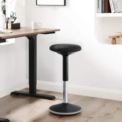 Best SONGMICS Table verre noir gris