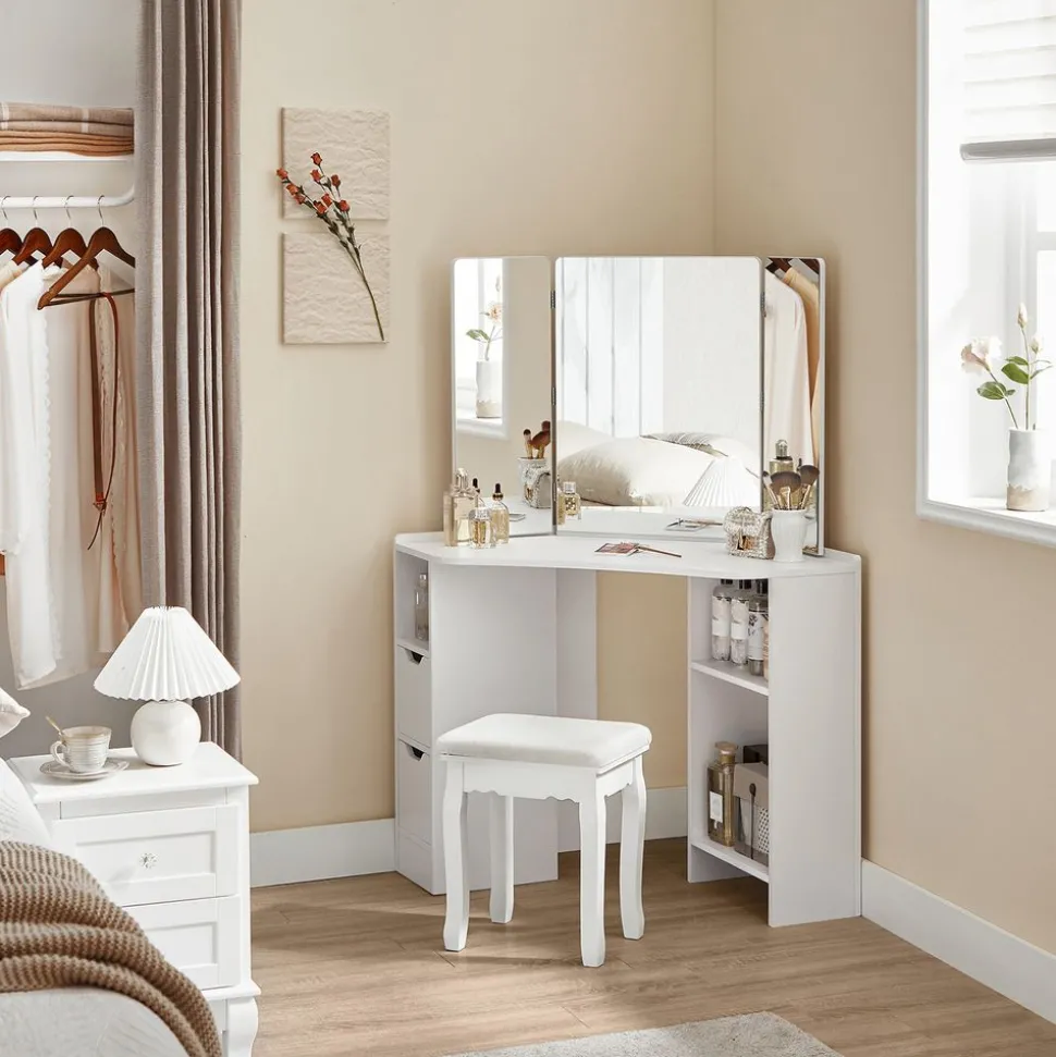 Store SONGMICS Tables gigognes marron rustique Brun Vintage Noir