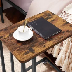 Fashion SONGMICS Tablette maille industriel Marron Rustique