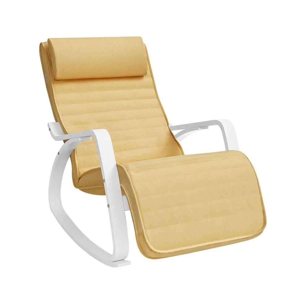 Outlet SONGMICS Tabouret de coiffeuse classique Blanc