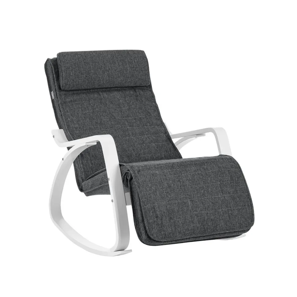 Outlet SONGMICS Tabouret de coiffeuse classique Blanc