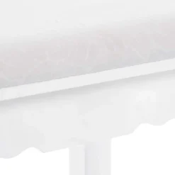Cheap SONGMICS Tabouret de coiffeuse hévéa Blanc