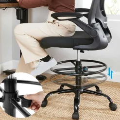 Best SONGMICS Tabouret dynamique réglable bascule à 360° noir