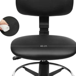 Clearance SONGMICS Tabouret rotatif noir Blanc