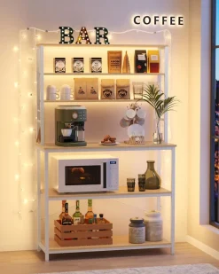 Outlet SONGMICS Étagère à 6 niveaux gris ardoise