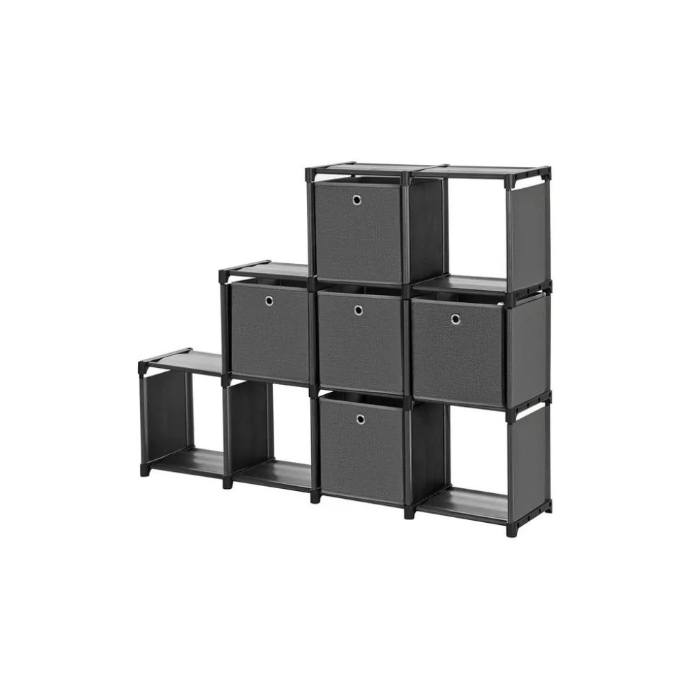 Hot SONGMICS Étagère 5 boîtes noir Blanc