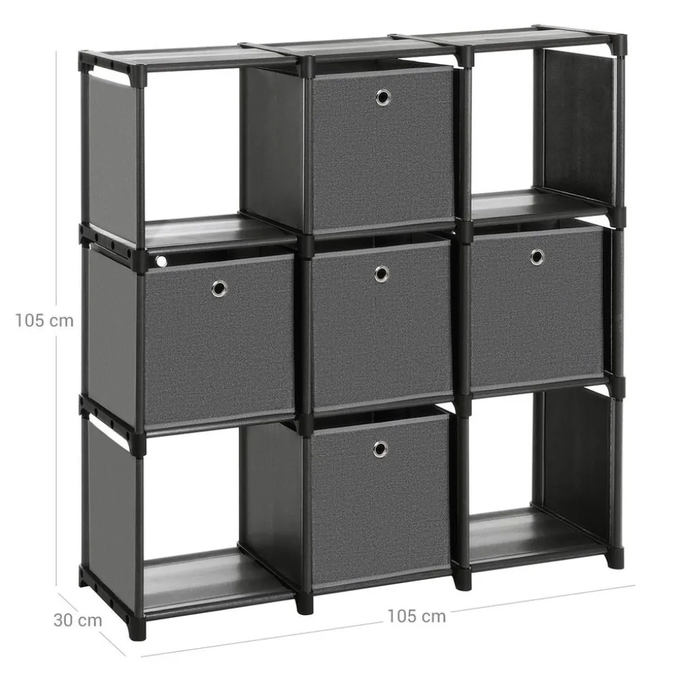 Hot SONGMICS Étagère 5 boîtes noir Blanc