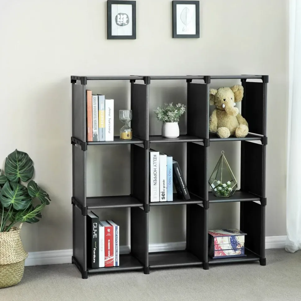 Best Sale SONGMICS Étagère 9 casiers noir