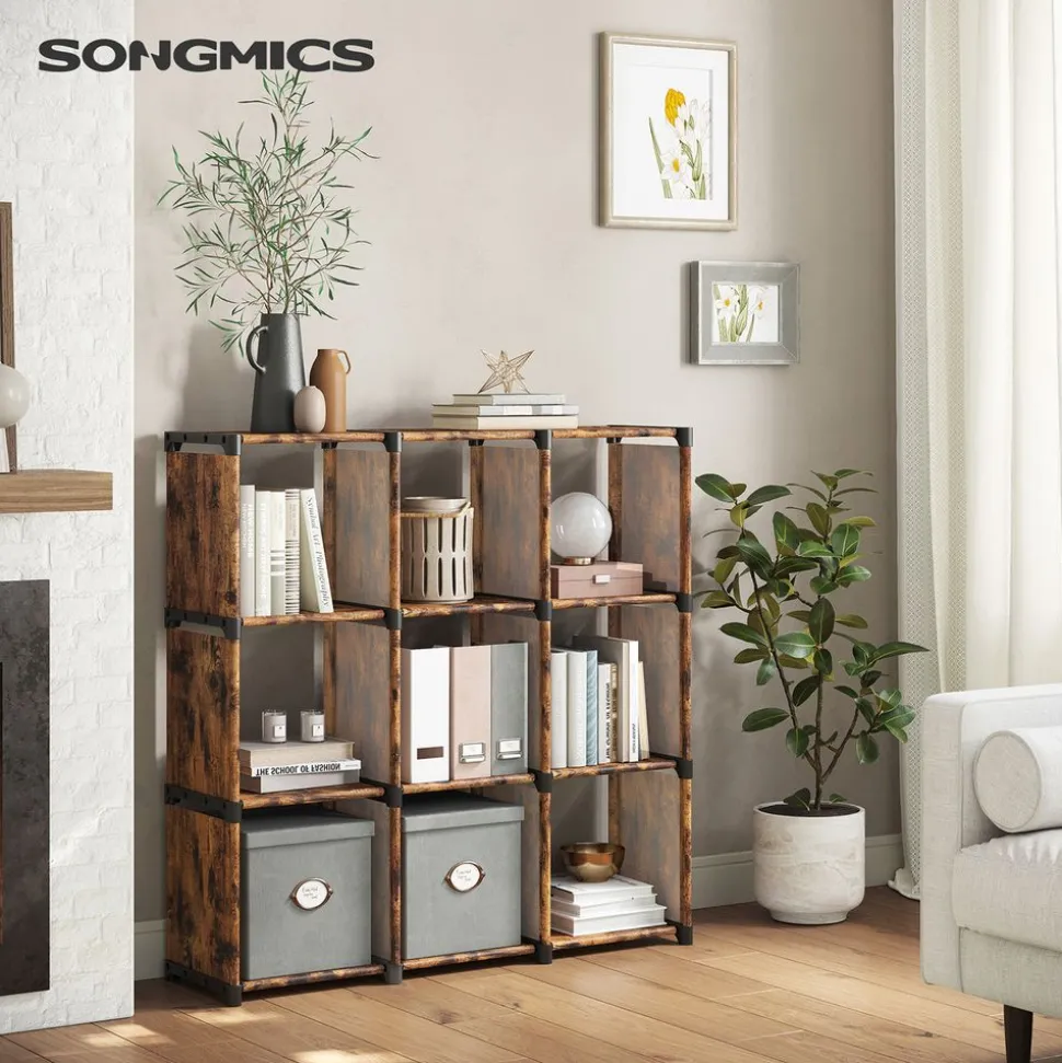 Best Sale SONGMICS Étagère 9 casiers noir