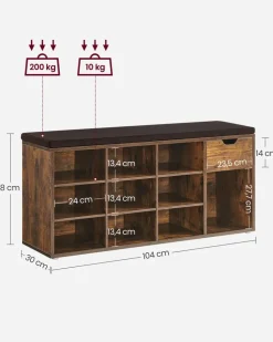 Clearance SONGMICS Étagère à chaussures à 3 niveaux noir d'encre