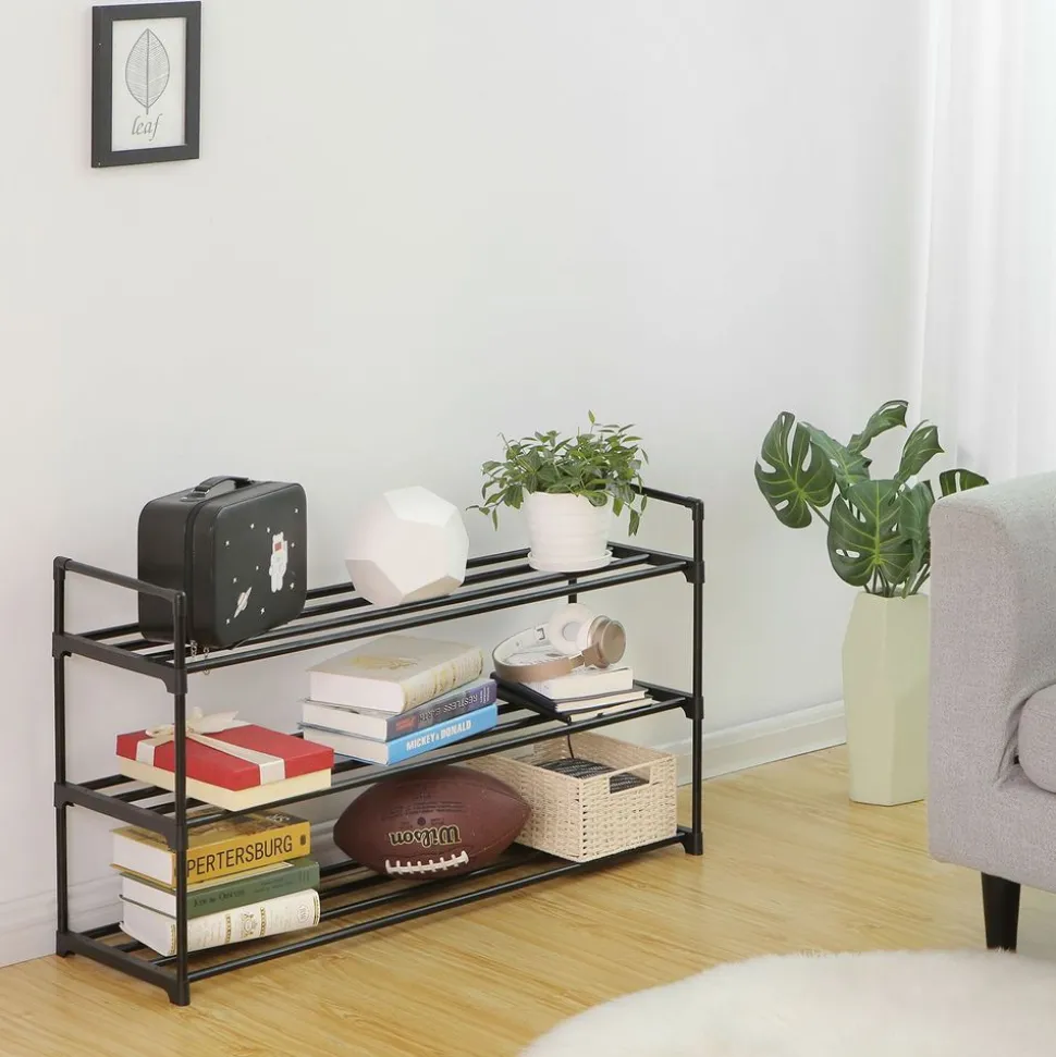Best Sale SONGMICS Étagère à chaussures 3 niveaux