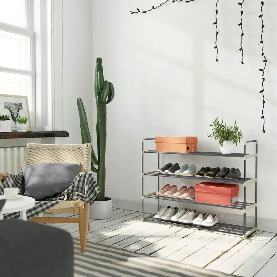 Store SONGMICS Étagère à chaussures 4 niveaux