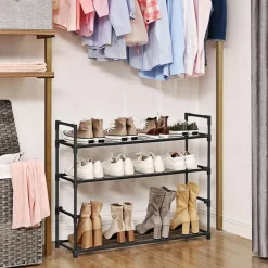 Discount SONGMICS Étagère à chaussures grille 4 niveaux