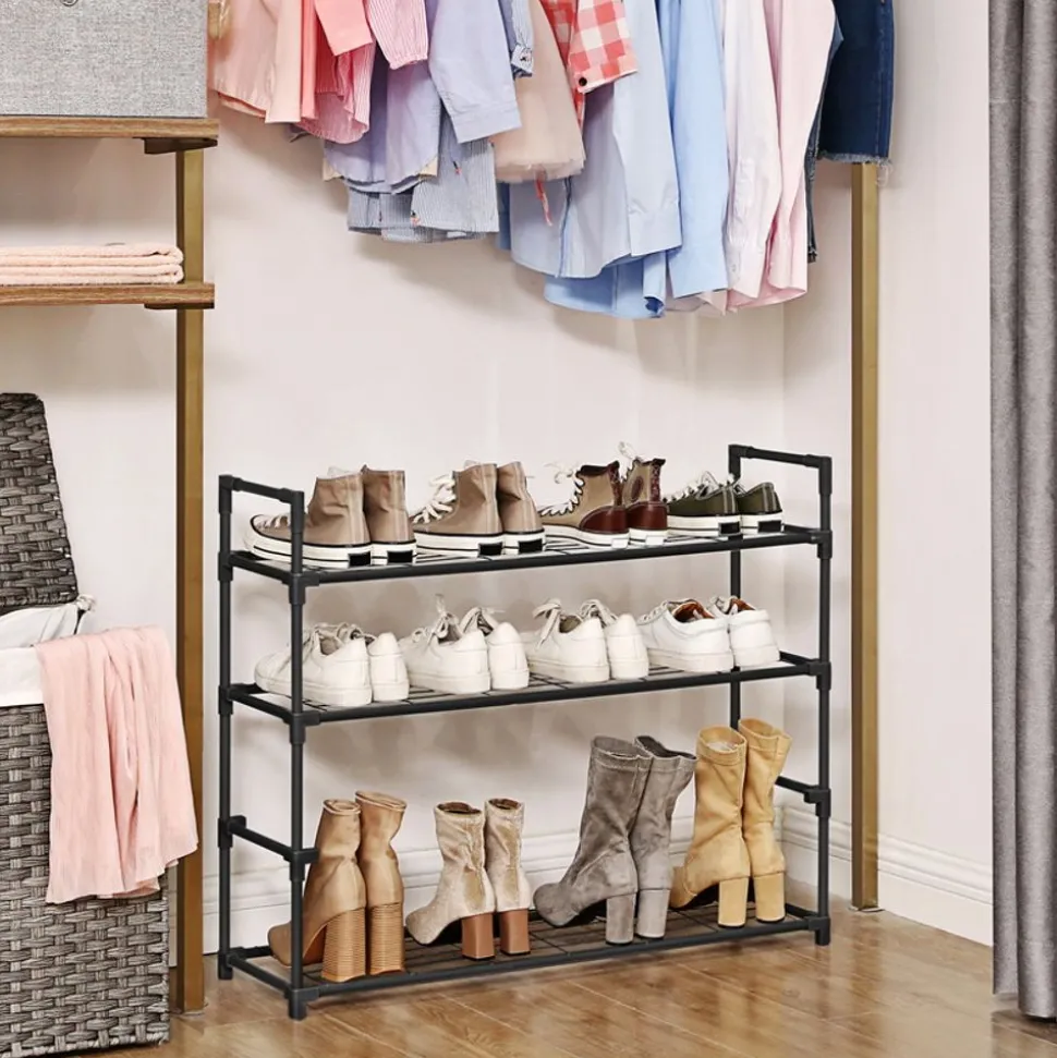 Discount SONGMICS Étagère à chaussures grille 4 niveaux