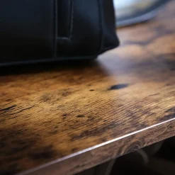 Shop SONGMICS Étagère à chaussures industriel Brun Vintage Noir