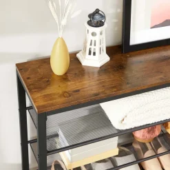 Clearance SONGMICS Étagère à chaussures industriel Noir