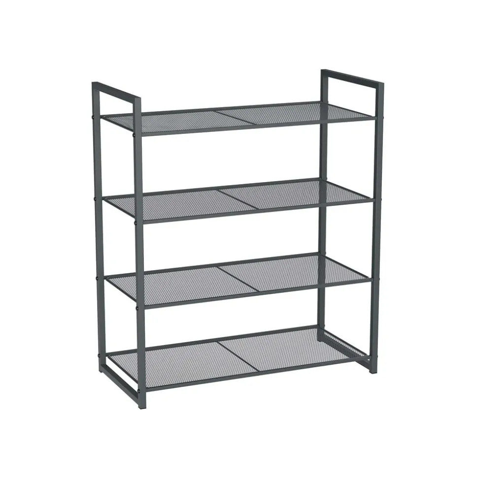 Cheap SONGMICS Étagère à chaussures maille gris Gris Fumé