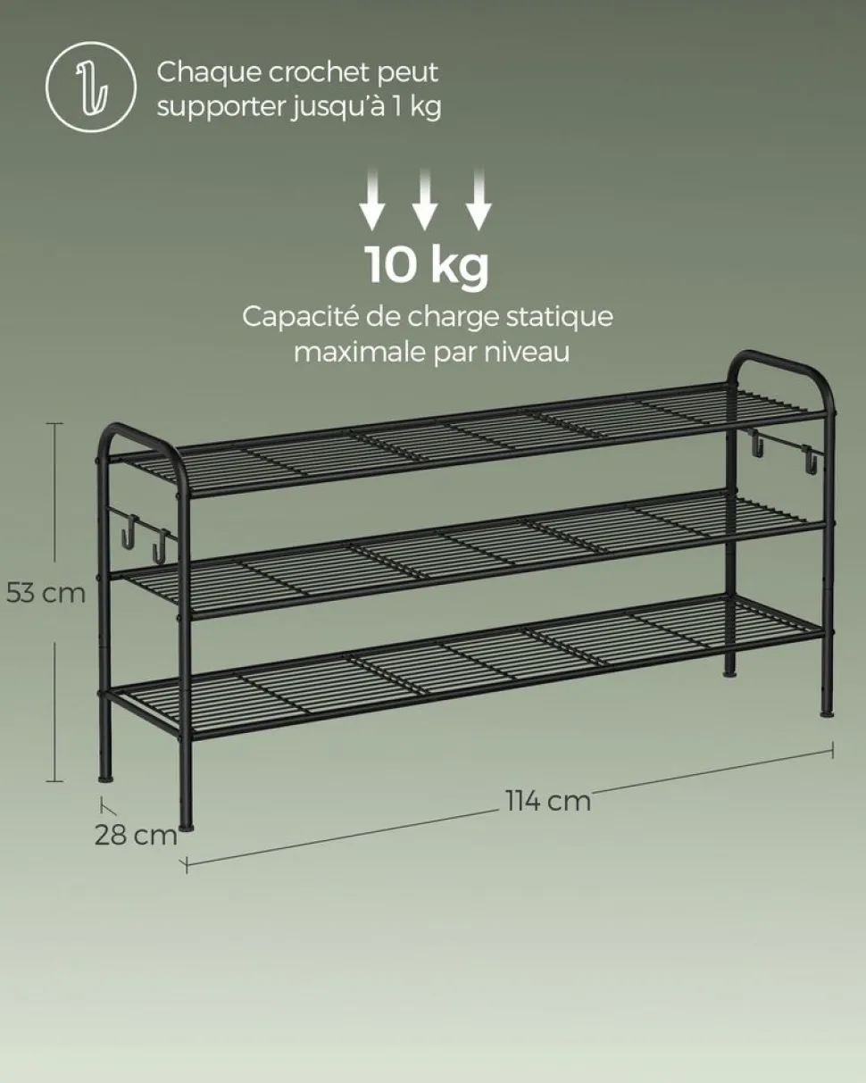 New SONGMICS Étagère à Chaussures Modulable Enfants