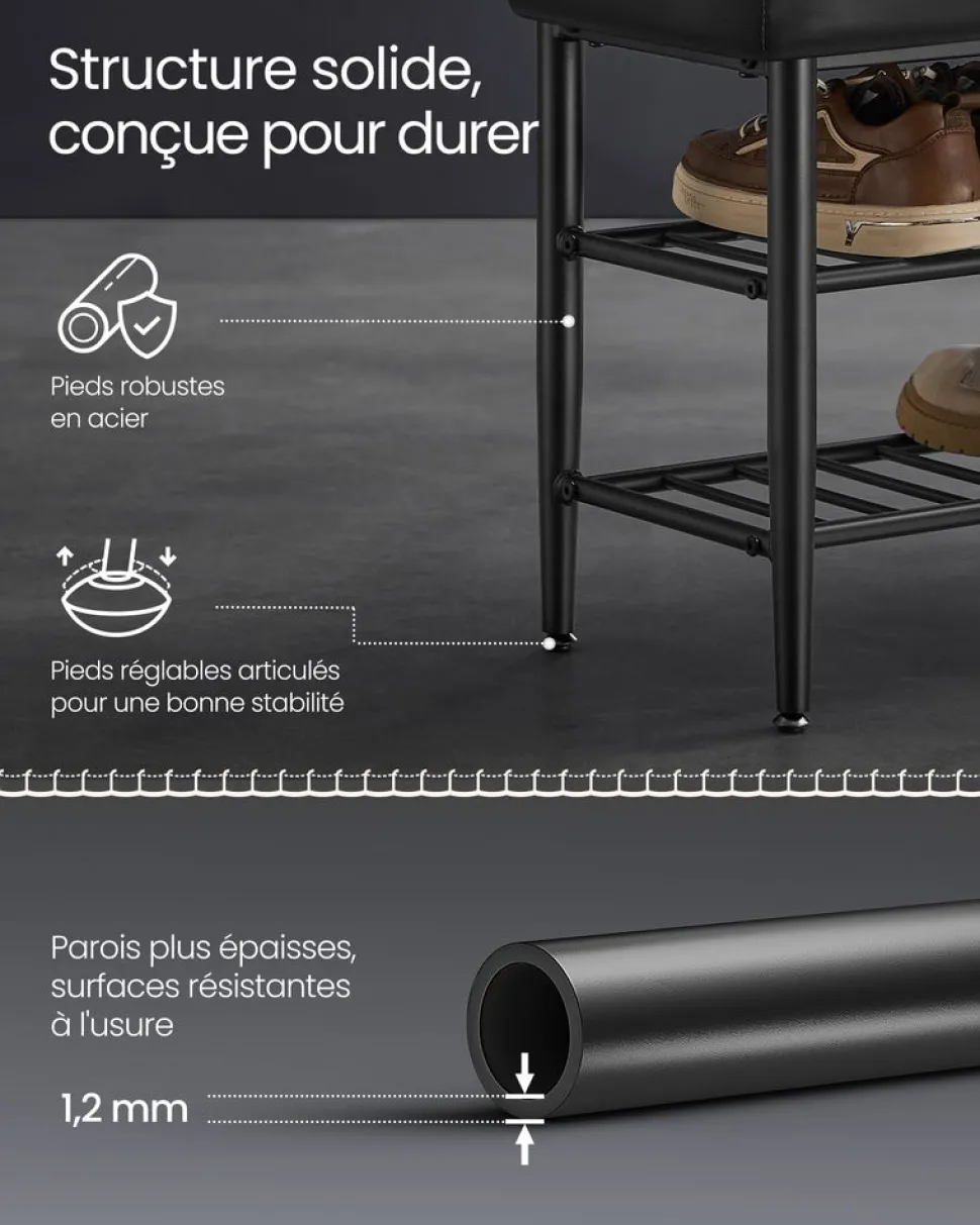 Flash Sale SONGMICS Étagère à chaussures XXL Noir