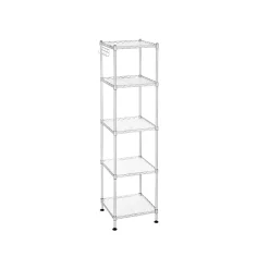 Cheap SONGMICS Étagère 5 niveaux argent Argent + Translucide