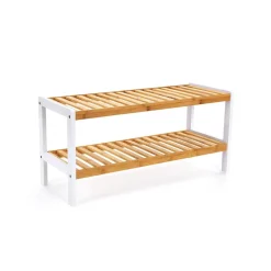 Hot SONGMICS Étagère 2 niveaux bambou