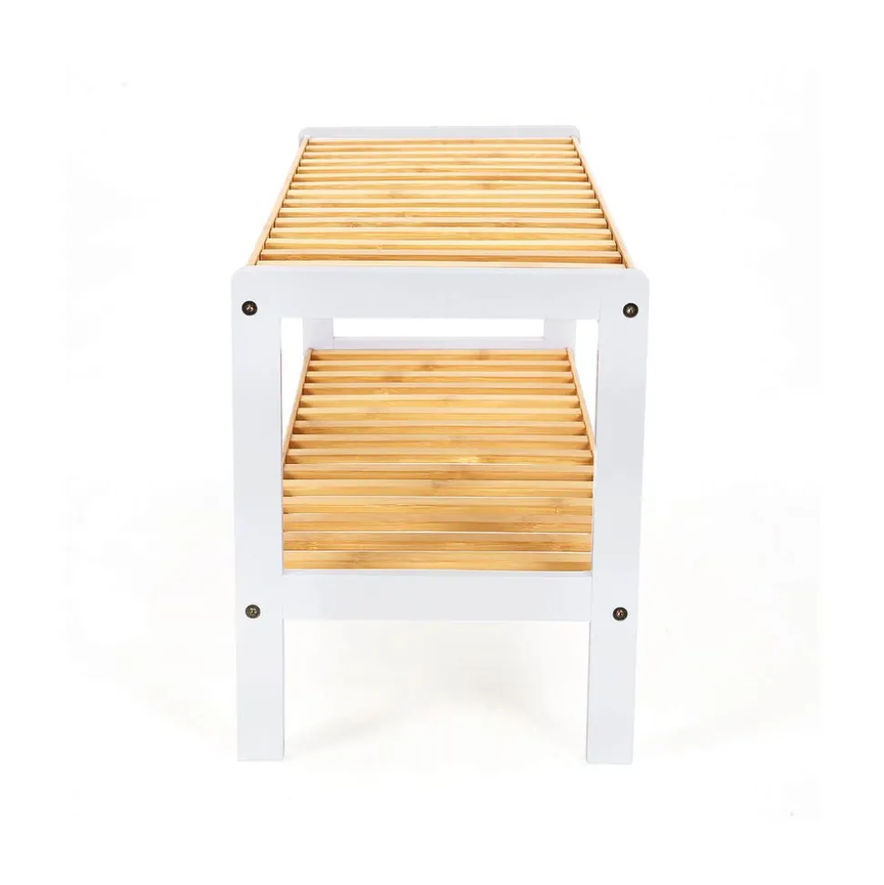 Hot SONGMICS Étagère 2 niveaux bambou