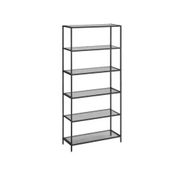 New SONGMICS Étagère 3 niveaux en métal 40 x 65 x 80 cm Noir