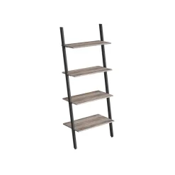 Discount SONGMICS Étagère 4 niveaux grège Noir