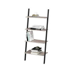 Discount SONGMICS Étagère 4 niveaux grège Noir