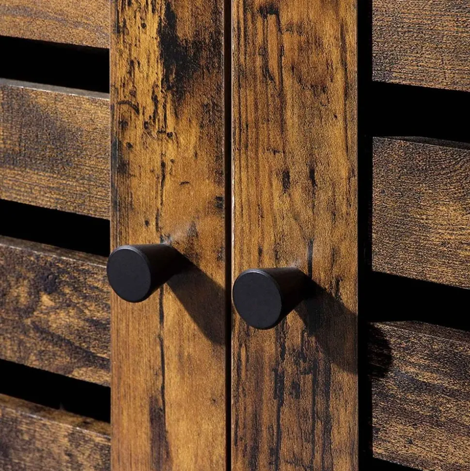 Cheap SONGMICS Étagère 4 niveaux industriel Marron Rustique