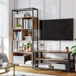 Outlet SONGMICS Étagère 5 niveaux industriel Blanc