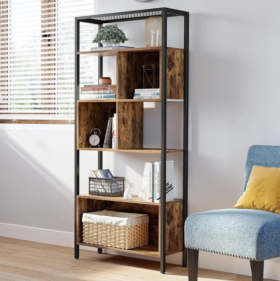 Outlet SONGMICS Étagère 5 niveaux industriel Blanc