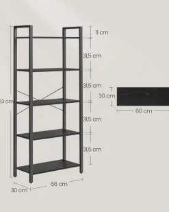 Flash Sale SONGMICS Étagère 5 niveaux industriel