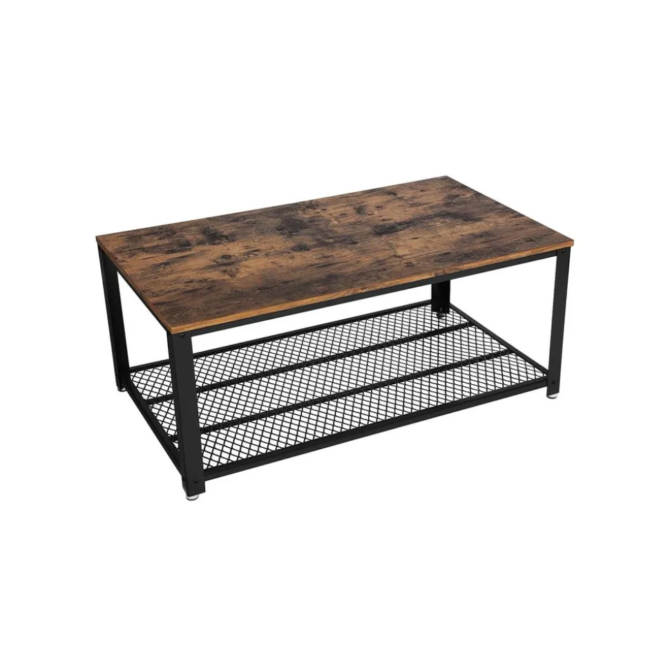 New SONGMICS Étagère 5 niveaux industriel Brun Vintage Noir