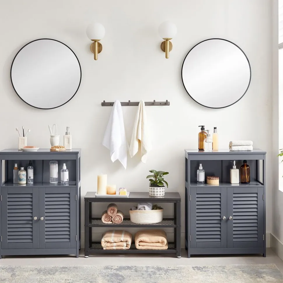 Store SONGMICS Étagère 5 niveaux industriel Brun Vintage Noir