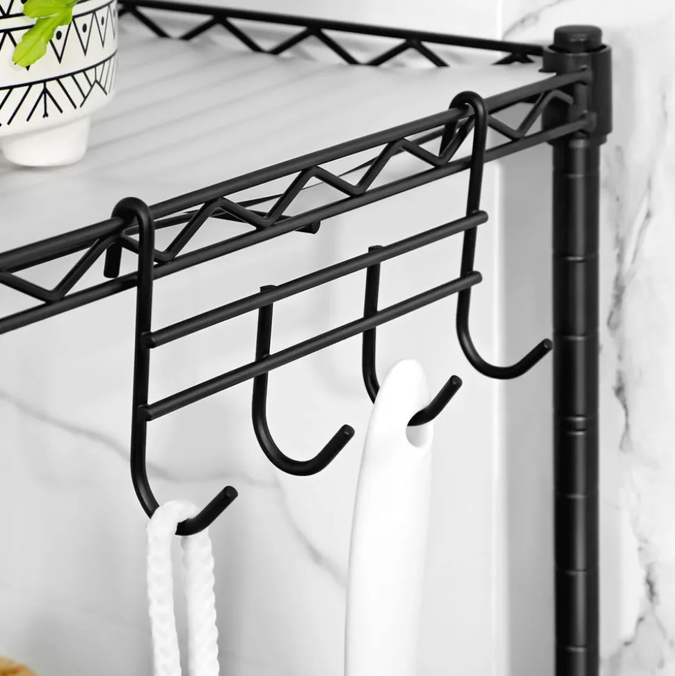 Clearance SONGMICS Étagère 4 niveaux Noir