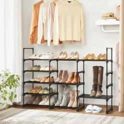 Store SONGMICS Étagère 5 niveaux noir