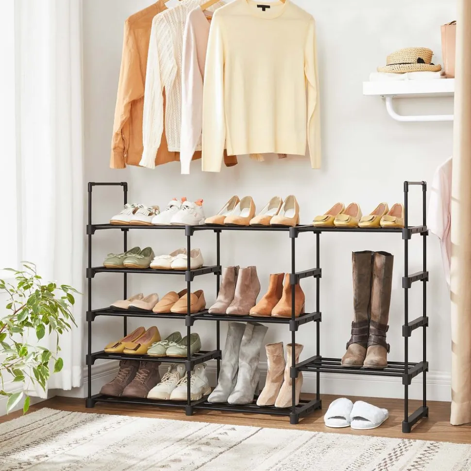 Store SONGMICS Étagère 5 niveaux noir